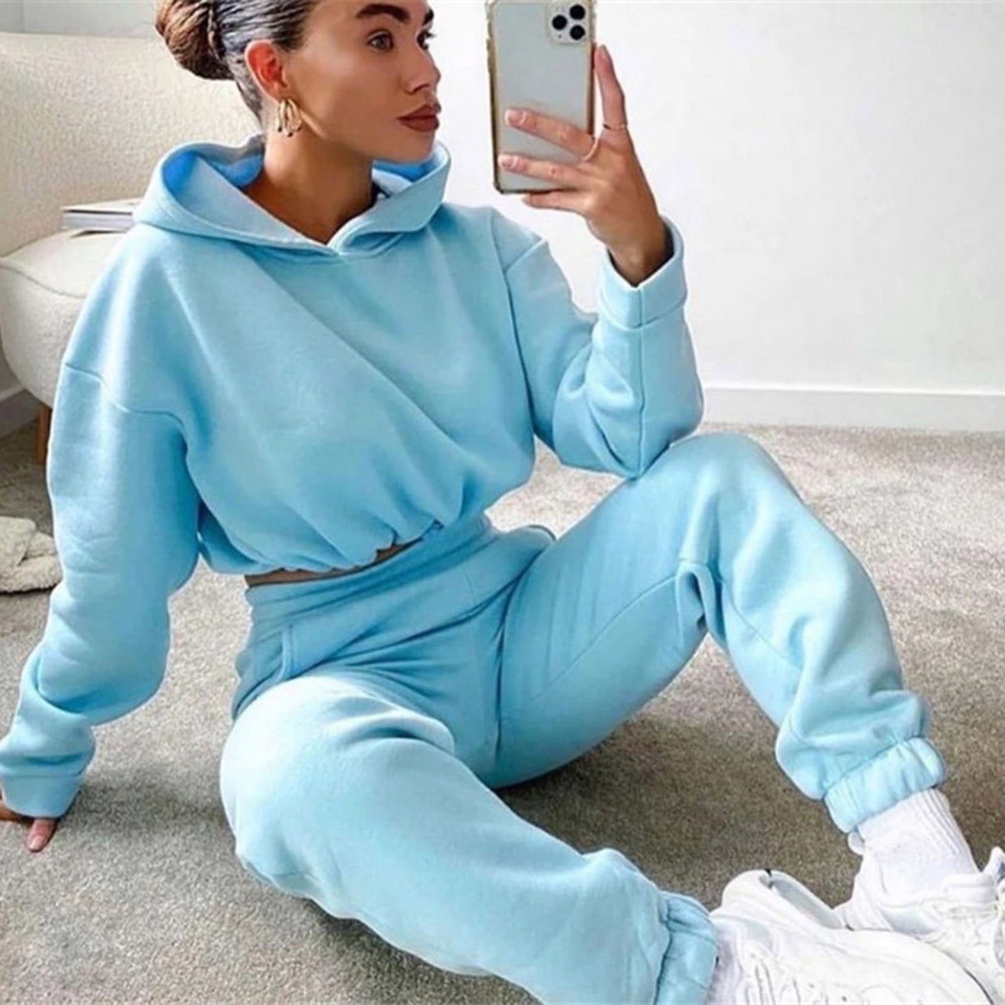 Jogging Suits For Women 2 Piece HoodieCasual Fitness Sportswear
