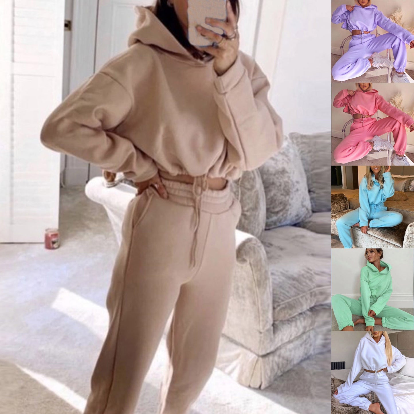 Jogging Suits For Women 2 Piece HoodieCasual Fitness Sportswear